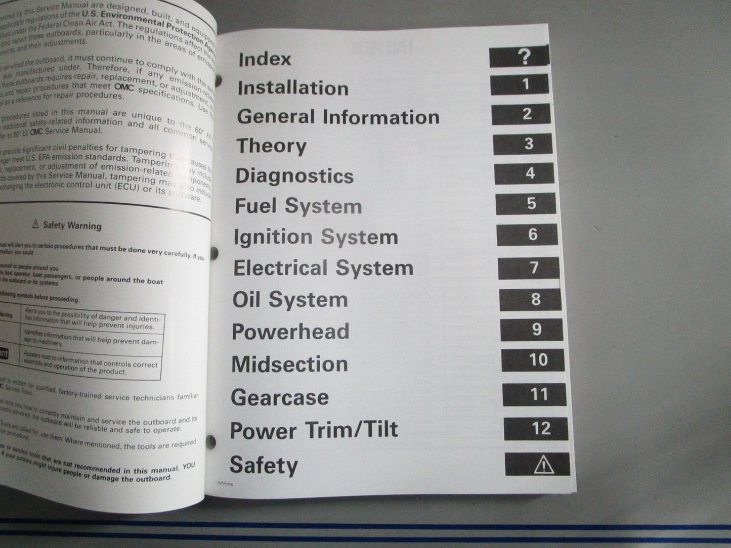 NEW OEM OMC Johnson Evinrude 787025 0787025 1999 90° V6 FFI Service Manual 0820