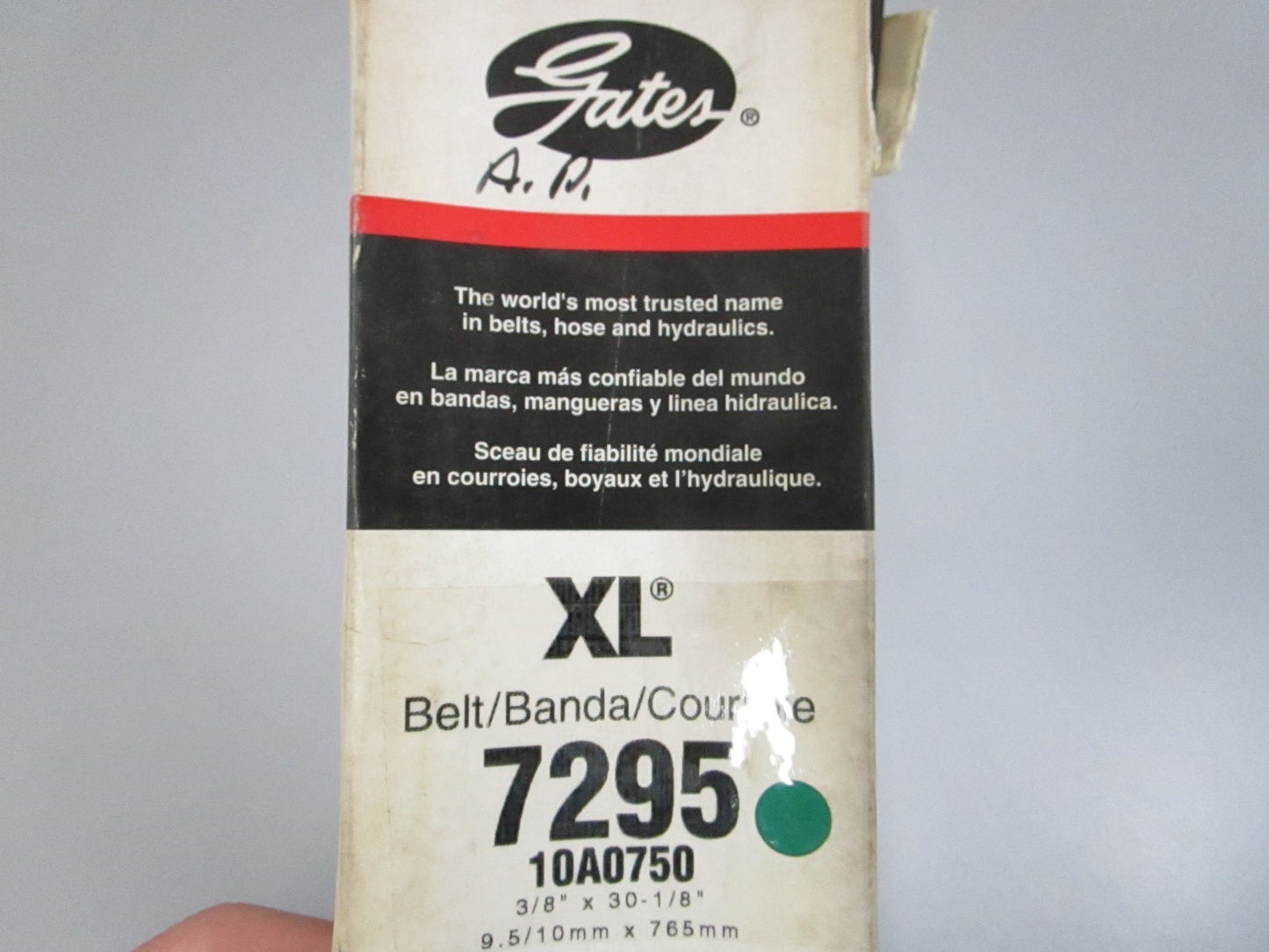 Gates 7295 Automotive XL V-Belt Notched 29.5in EPDM Accessory Drive NEW 0810