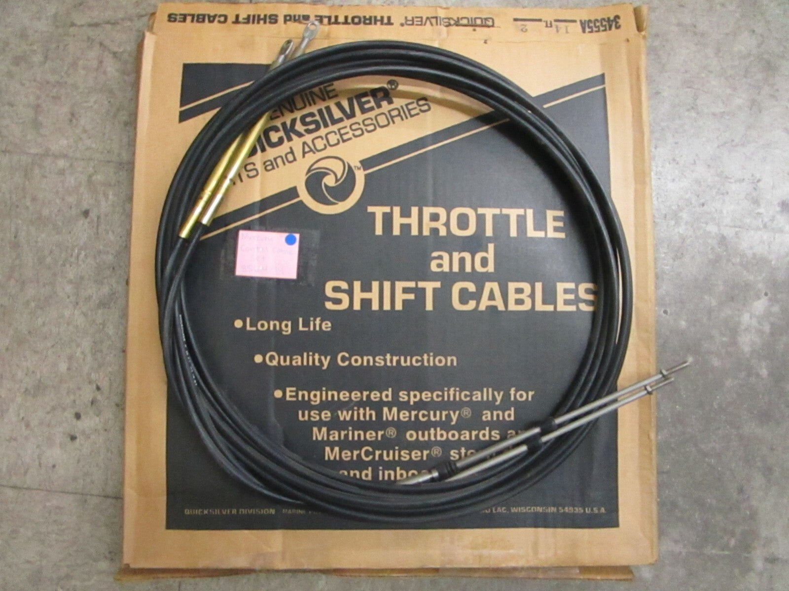 *NEW OEM* 0820 Mercury Quicksilver 14' Control Cable Set 85614-14 8561414