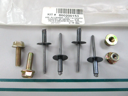 NEW 860200153 Ski-Doo Front Bumper Fastener Kit 0810