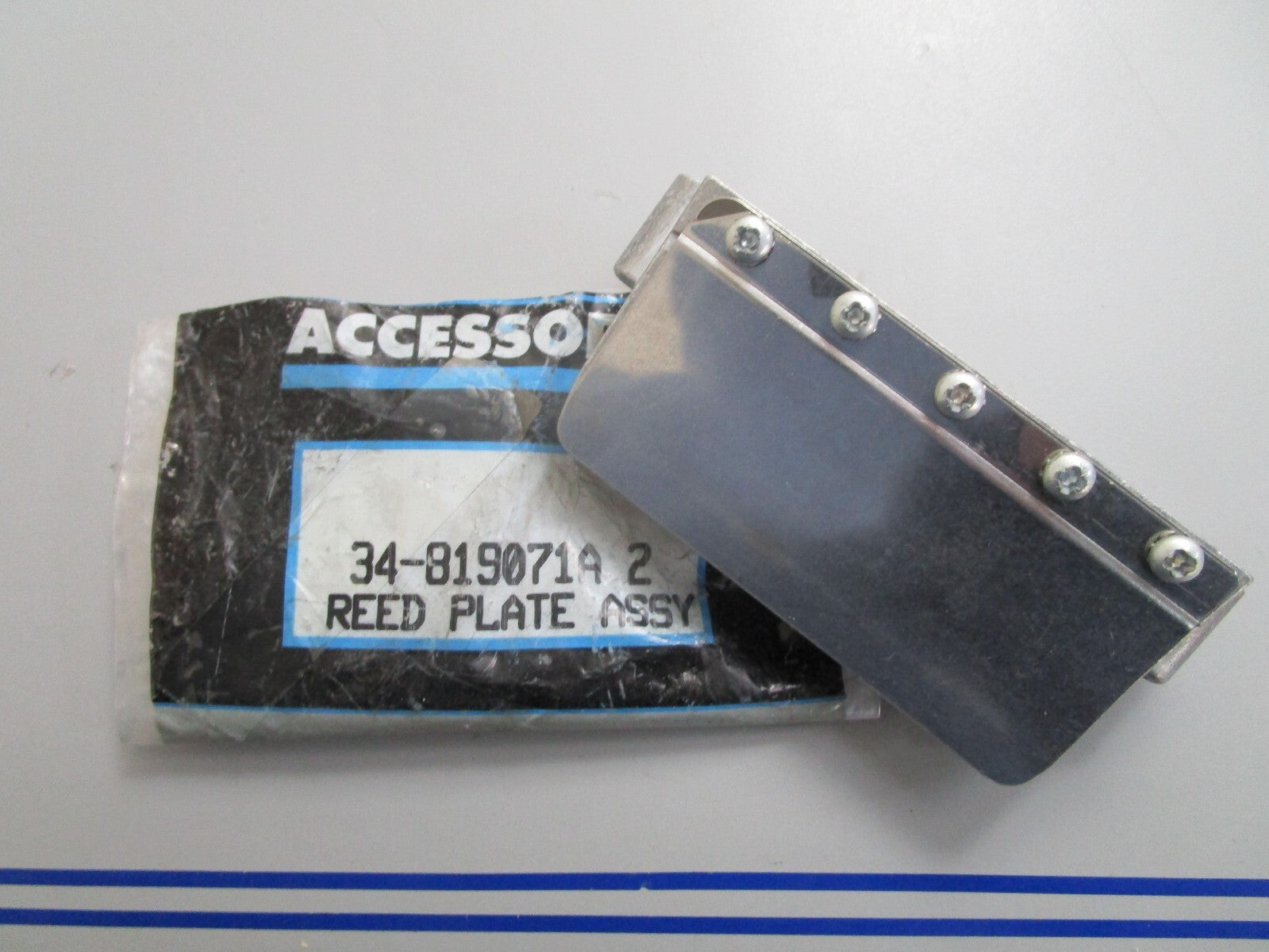 *NEW OEM* 0820 Mercury Quicksilver Reed Plate Ay 34-819071A2