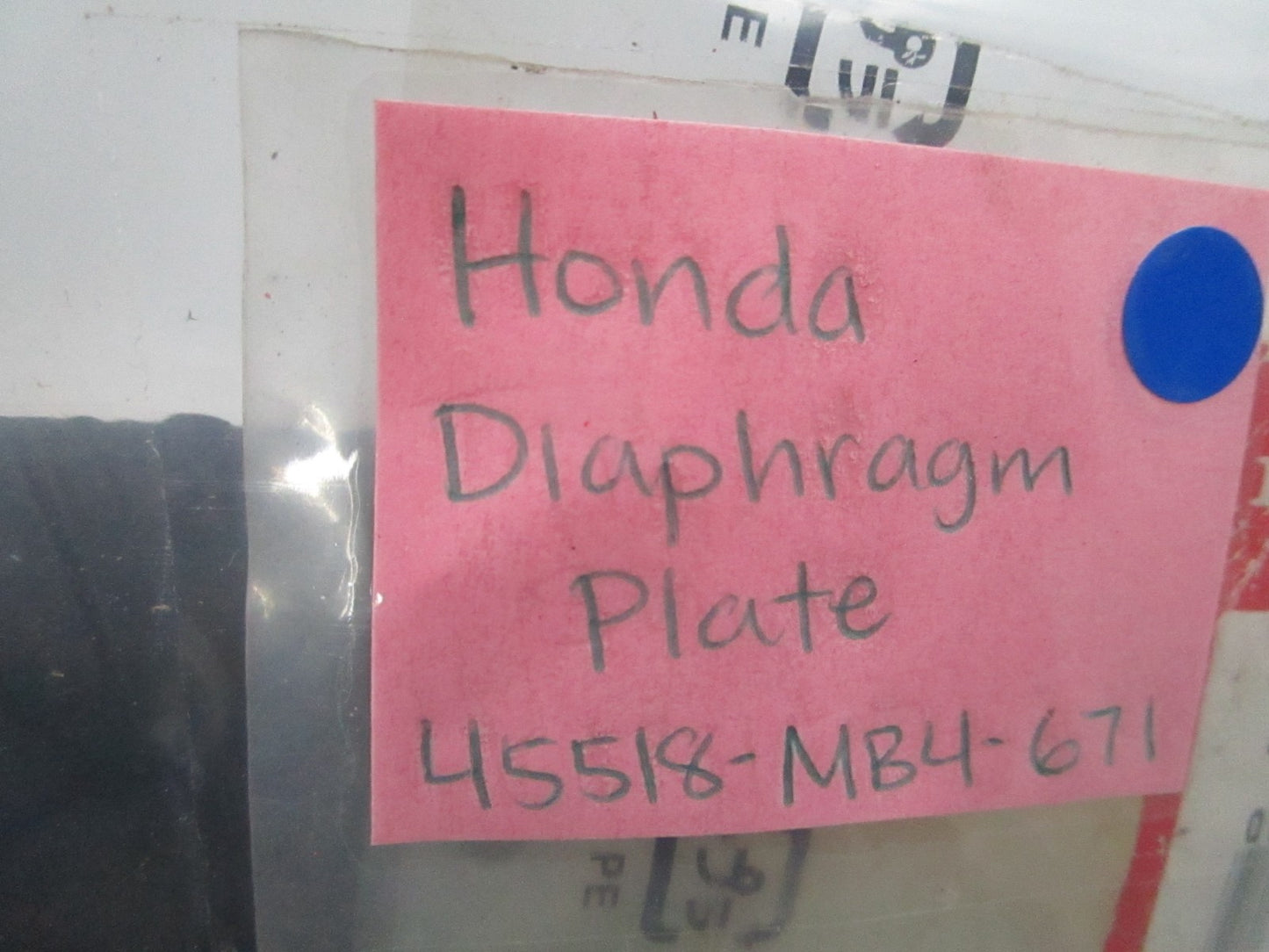 *NEW OEM* 0810 Honda Diaphragm Plate 45518-MB4-671