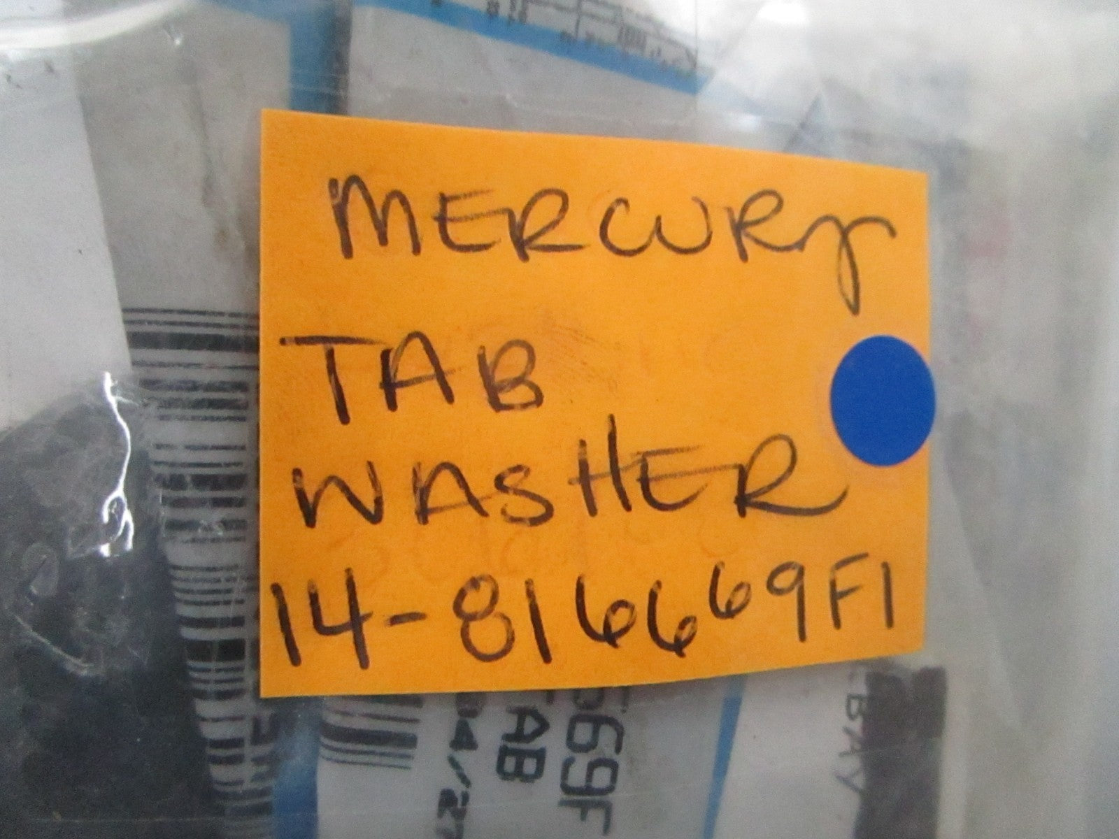 *NEW OEM* 0810 Mercury Quicksilver Tab Washer 14-816669F1