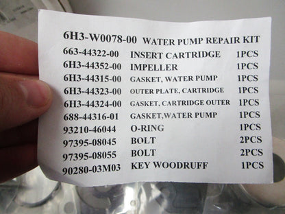 *NEW* 0720 Sierra Water Pump Kit 18-3461 Replaces: Yamaha 6H3-W0078-00-00