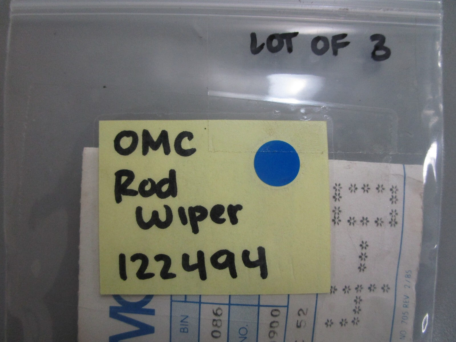 *NEW OEM* (LOT OF 3) 0810 OMC Johnson Evinrude Rod Wiper 122494 0122494