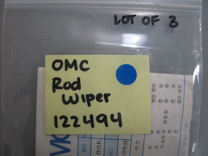 *NEW OEM* (LOT OF 3) 0810 OMC Johnson Evinrude Rod Wiper 122494 0122494
