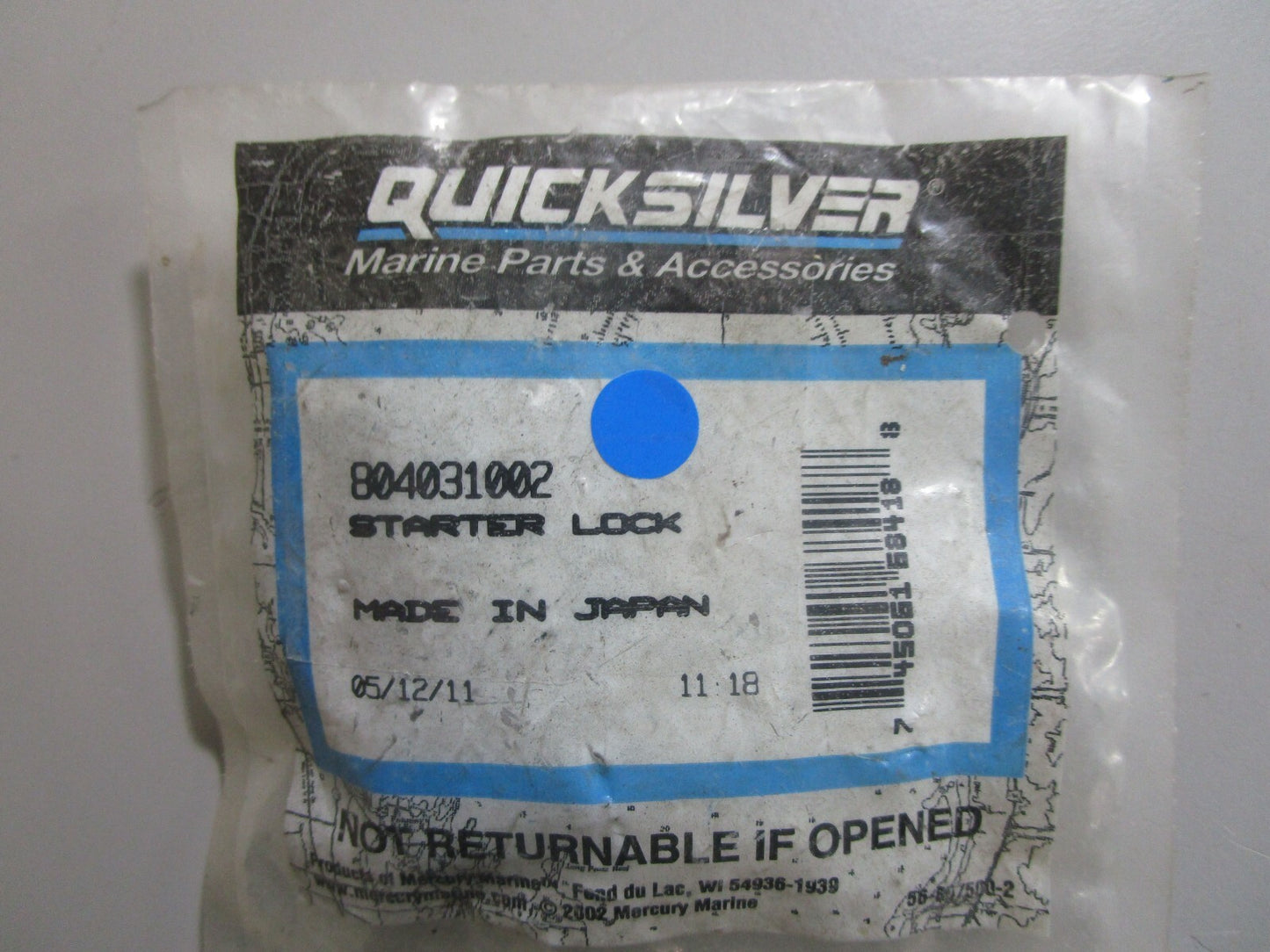 *NEW OEM* 0770 Mercury Quicksilver Starter Lock 804031002