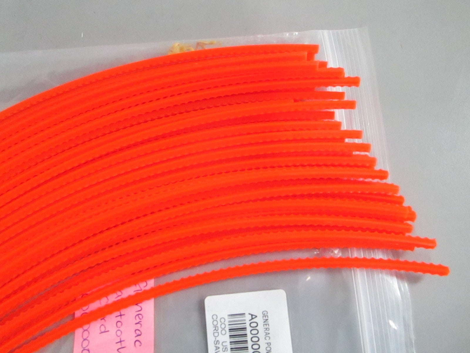 NEW OEM A0000000187 Generac 48 Piece Sawtooth Cord 0820