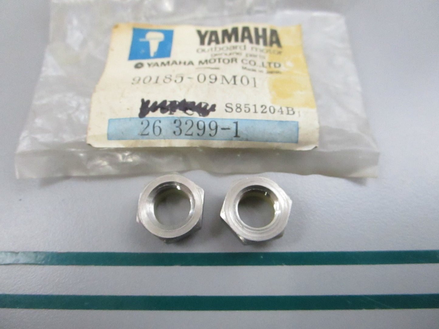 NEW OEM (LOT OF 2) 90185-09M01 Yamaha Self Locking Nut 0810