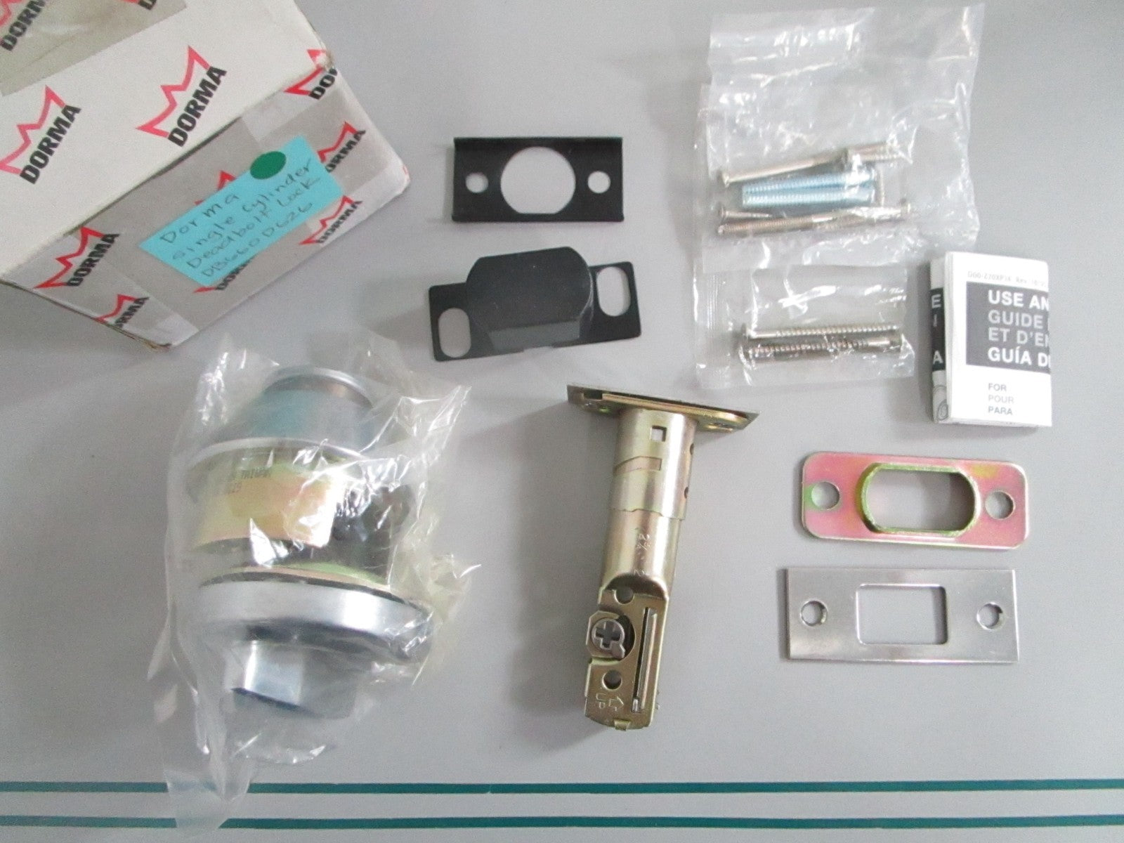 NEW OEM DB660D626 Dorma Single Cylinder Deadbolt Lock 0820