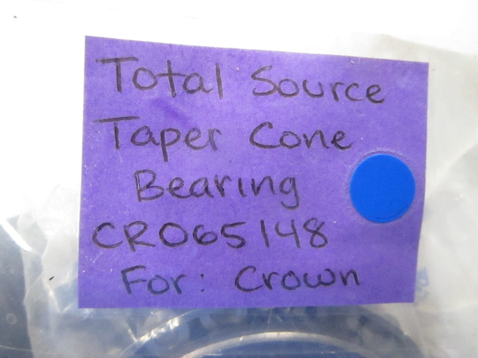 *NEW* 0810 Total Source Taper Cone Bearing CR065148 For: Crown