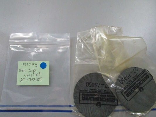 *NEW OEM* (LOT OF 2) 0770 Mercury Quicksilver End Cap Gasket 27-75450