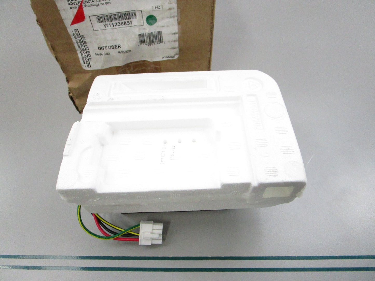 NEW OEM W11236851 Whirlpool Diffuser 0810