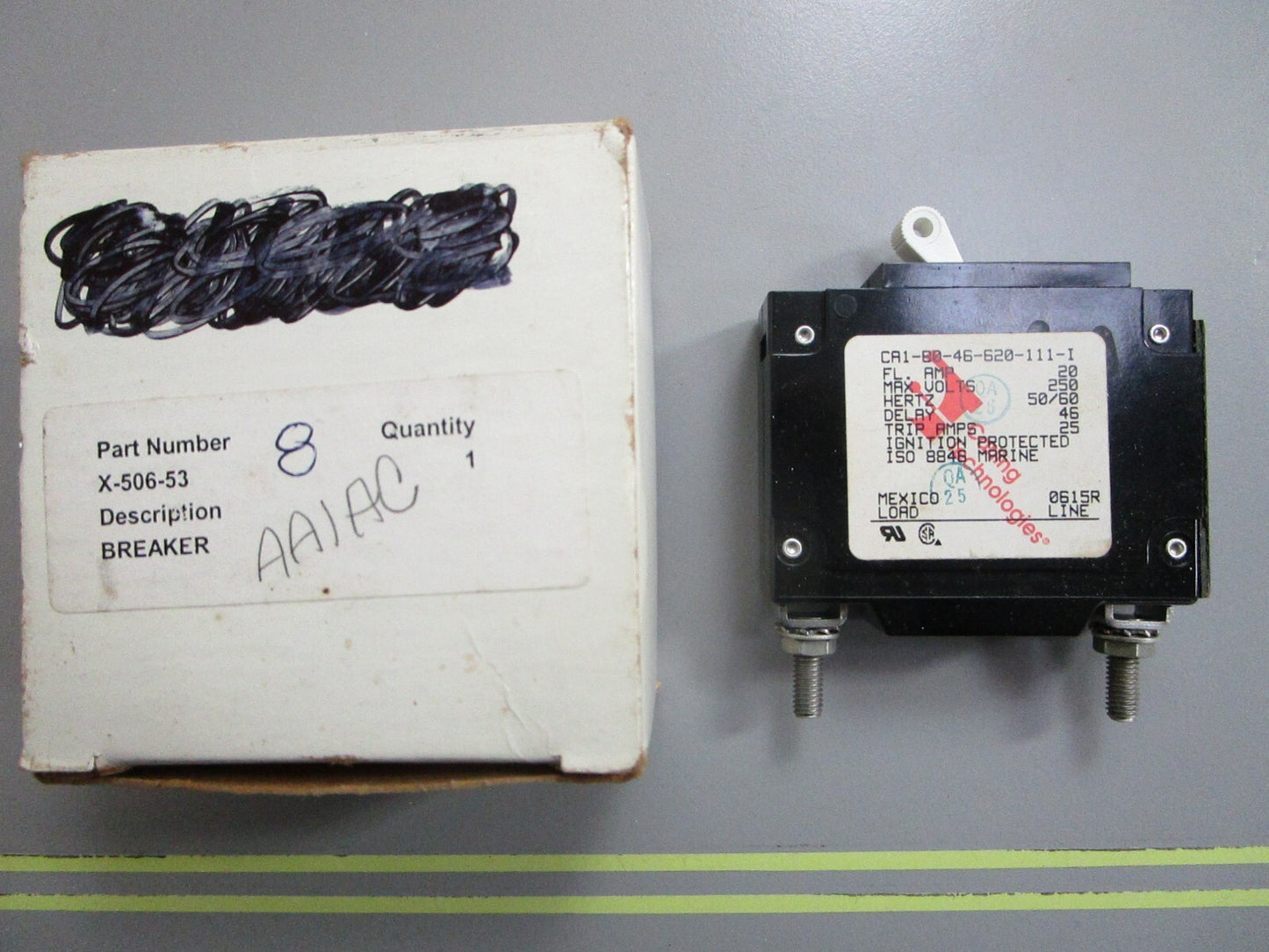 *NEW OEM* 0820 Kohler Breaker X-506-53 CA1-B0-46-620-111-I