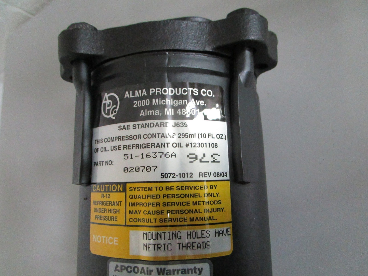 NEW 51-16376A 7511246 Alma Compressor Rep: 0002304911 Mercedes-Benz 0820