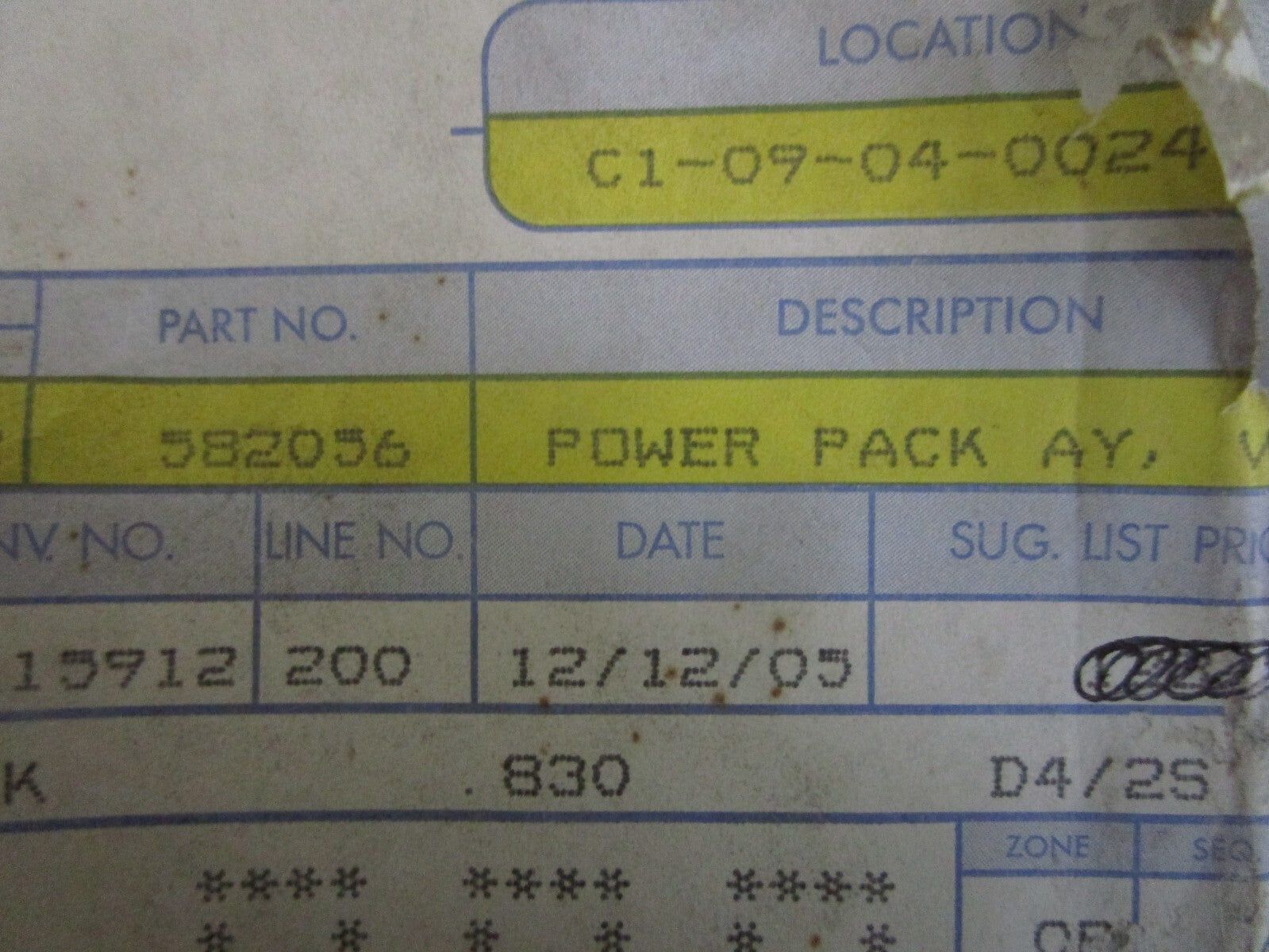 *NEW OEM* 0820 OMC Johnson Evinrude Power Pack Assy 582056 0582056 581895