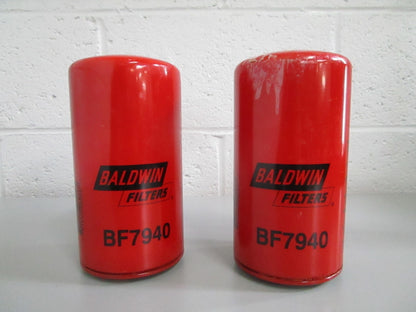NEW (LOT OF 2) BF7940 Baldwin Fuel Filter Rep: 33966 Wix FF5632 Fleetguard 0820