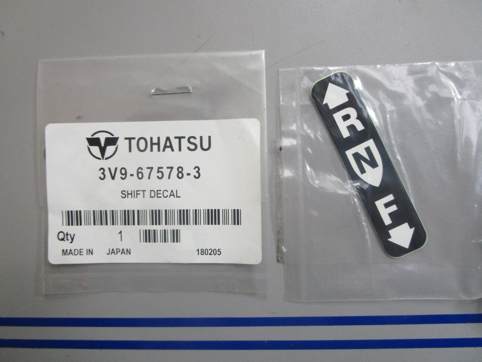 *NEW OEM* 0810 Tohatsu Shift Decal 3V9-67578-3 3V9675783