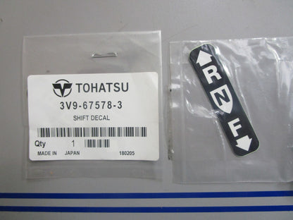 *NEW OEM* 0810 Tohatsu Shift Decal 3V9-67578-3 3V9675783