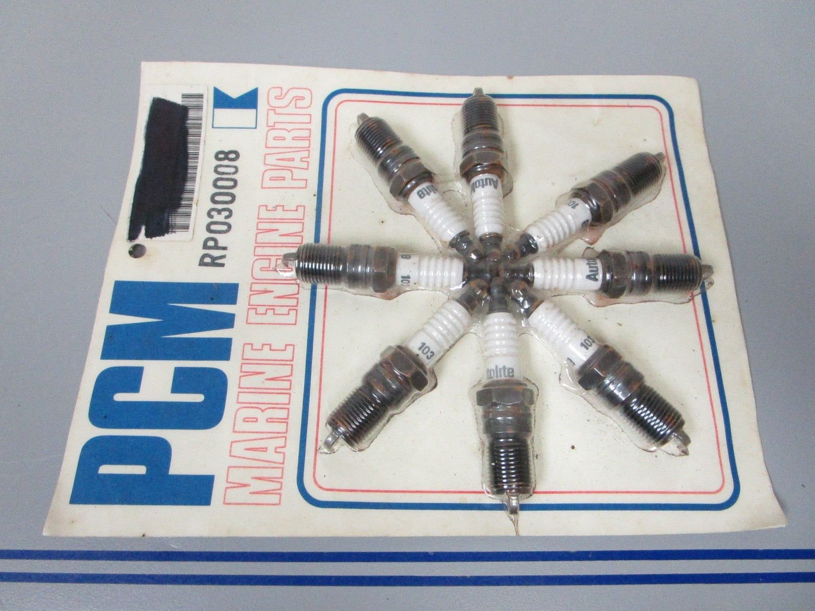 NEW OEM RP030008 Pleasure Craft Marine PCM Autolite #103 Spark Plug Set 0720