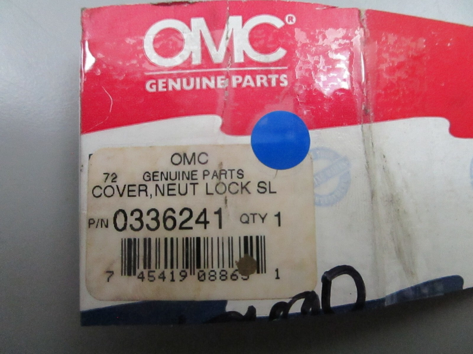 *NEW OEM* 0810 OMC Johnson Evinrude Neutral Lock  SL Cover 336241 0336241