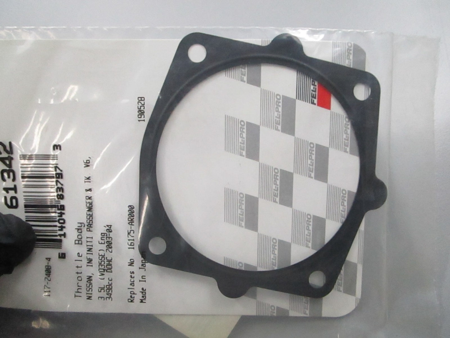 *NEW* 0810 Fel-Pro Throttle Body Gasket 61342