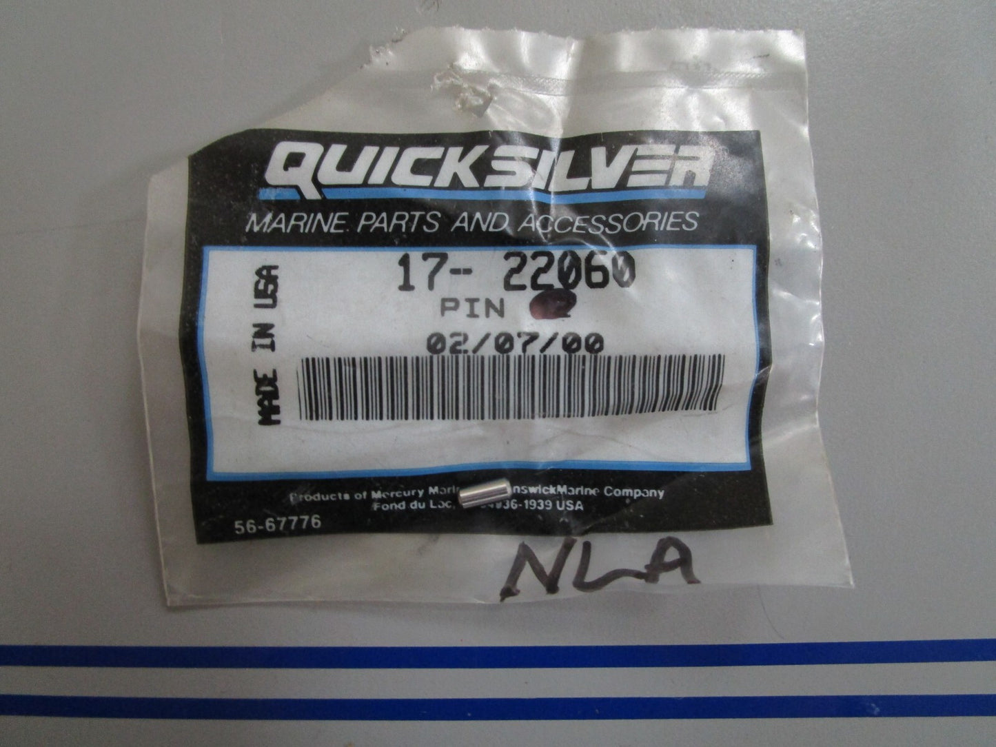 *NEW OEM* 0770 Mercury Quicksilver Pin 17-22060