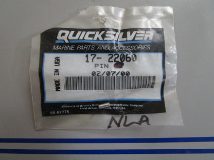 *NEW OEM* 0770 Mercury Quicksilver Pin 17-22060