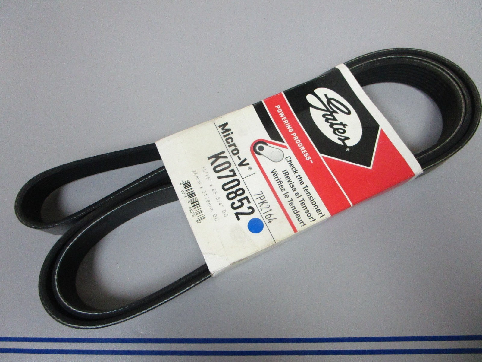 NEW K070852 Gates Micro-V 15/16" x 85 ¾" Serpentine Belt 0720
