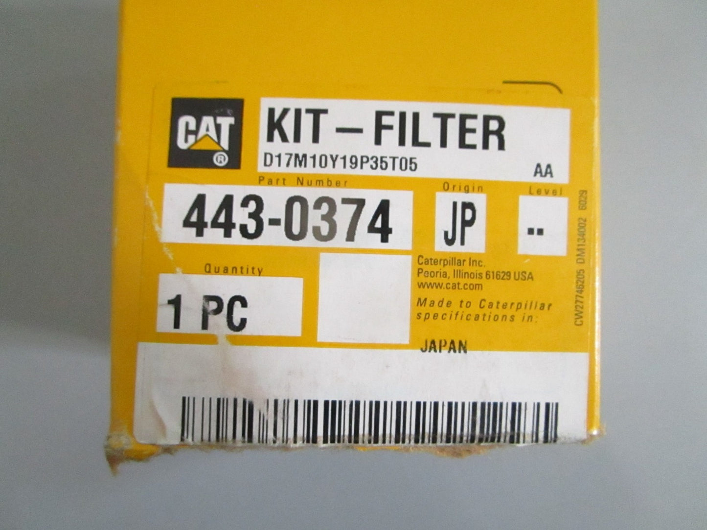 Caterpillar 443-0374 NEW OEM Oil Mist Separator Filter Kit CAT Engine NOS 0820