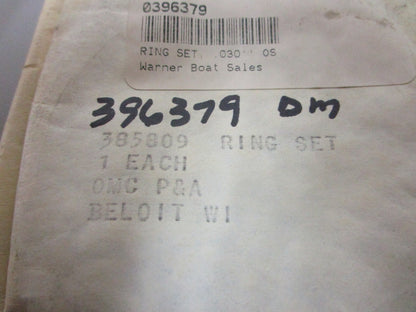 *NEW OEM* 0810 OMC Johnson Evinrude 2 Ring Set 396379 0396379