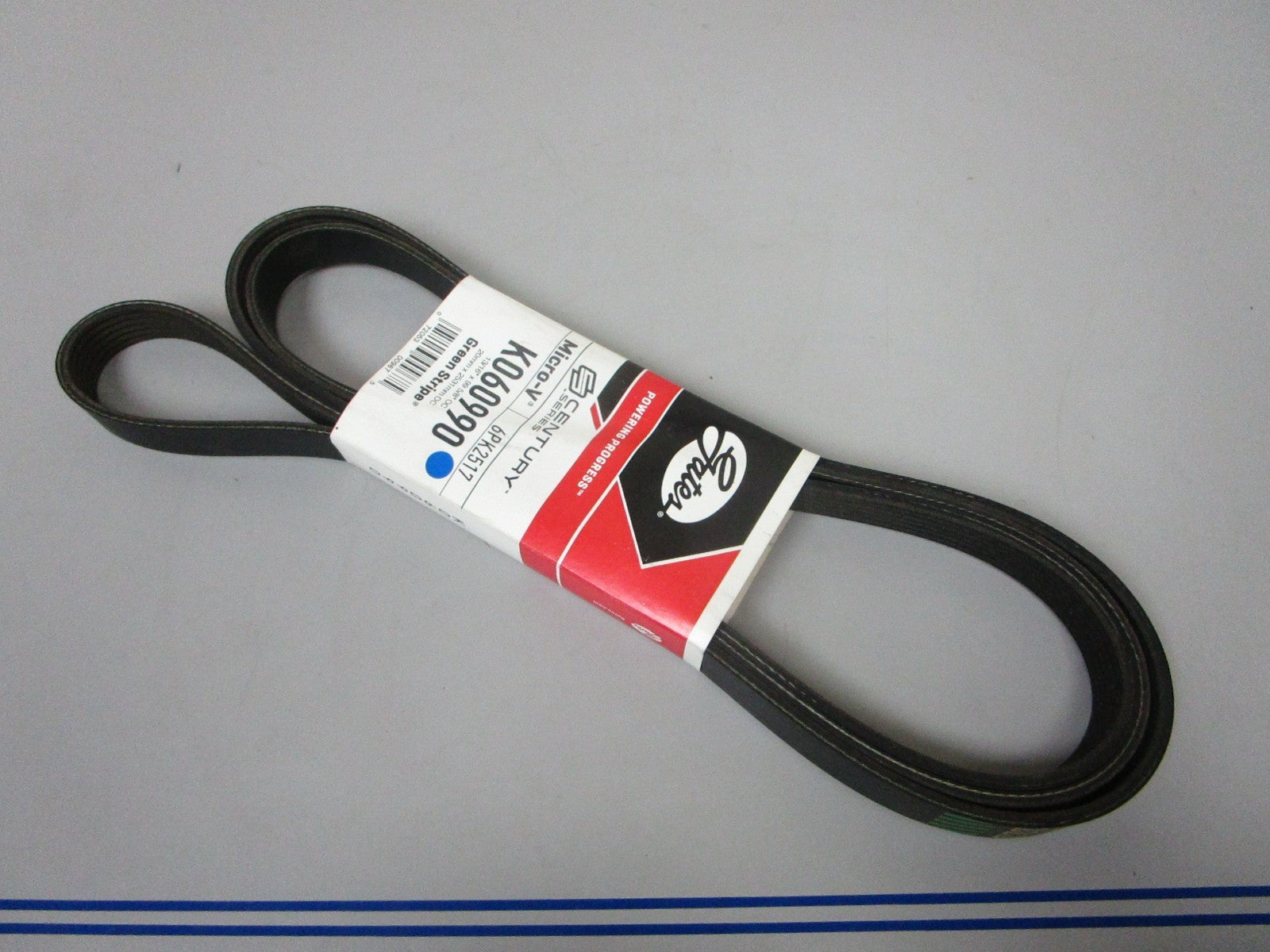 NEW K060990 Gates Micro-V Green Stripe 13/16" x 99 ⅝" Serpentine Belt 0720