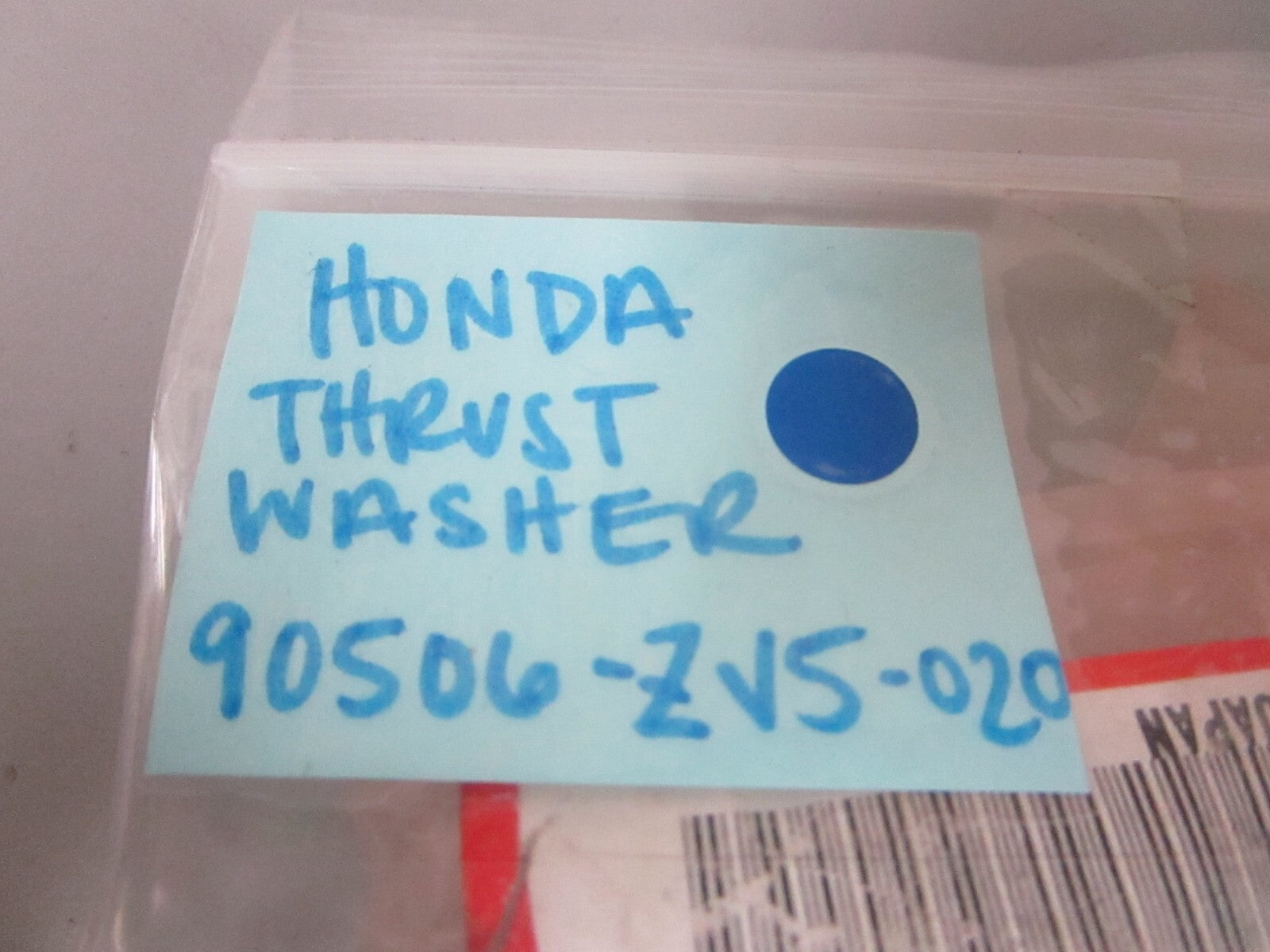 *NEW OEM* 0720 Honda Thrust Washer 90506-ZV5-020