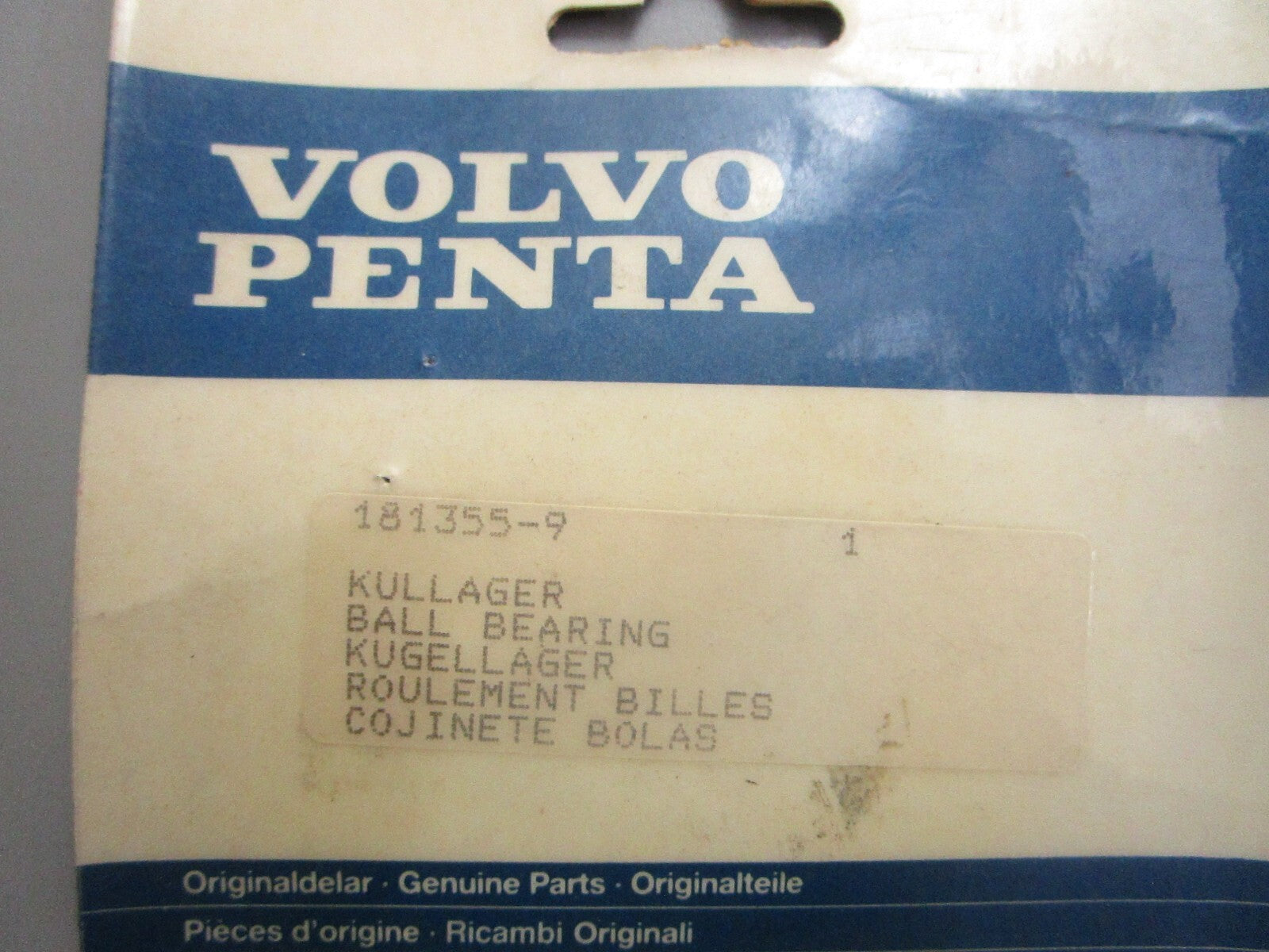 *NEW OEM* 0810 Volvo Penta Ball Bearing 181355