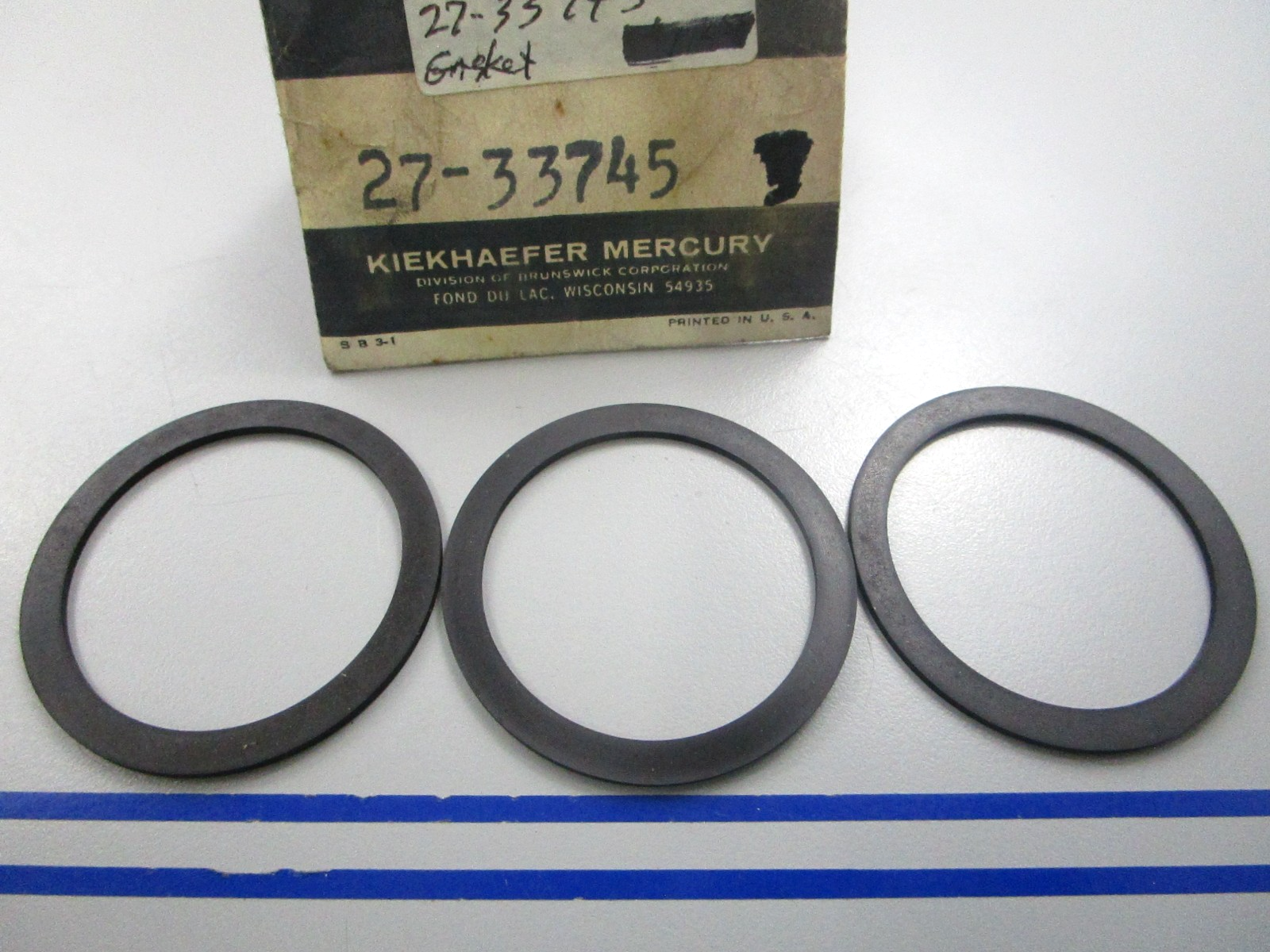 NEW OEM (LOT OF 3) 27-33745 Mercury Quicksilver Gasket 0810
