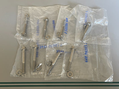 NEW OEM (LOT OF 8) 981185 0981185 OMC Johnson Evinrude Screw & Washer 0810