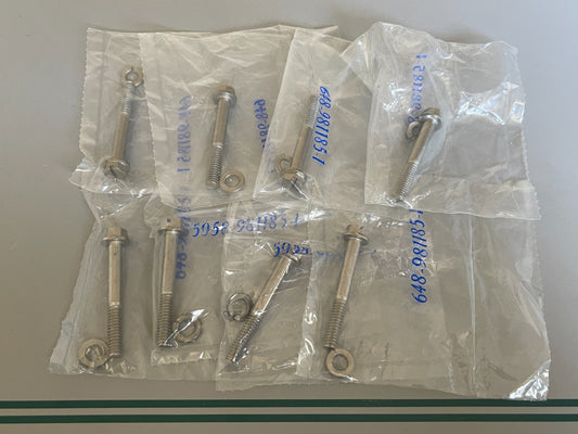 NEW OEM (LOT OF 8) 981185 0981185 OMC Johnson Evinrude Screw & Washer 0810