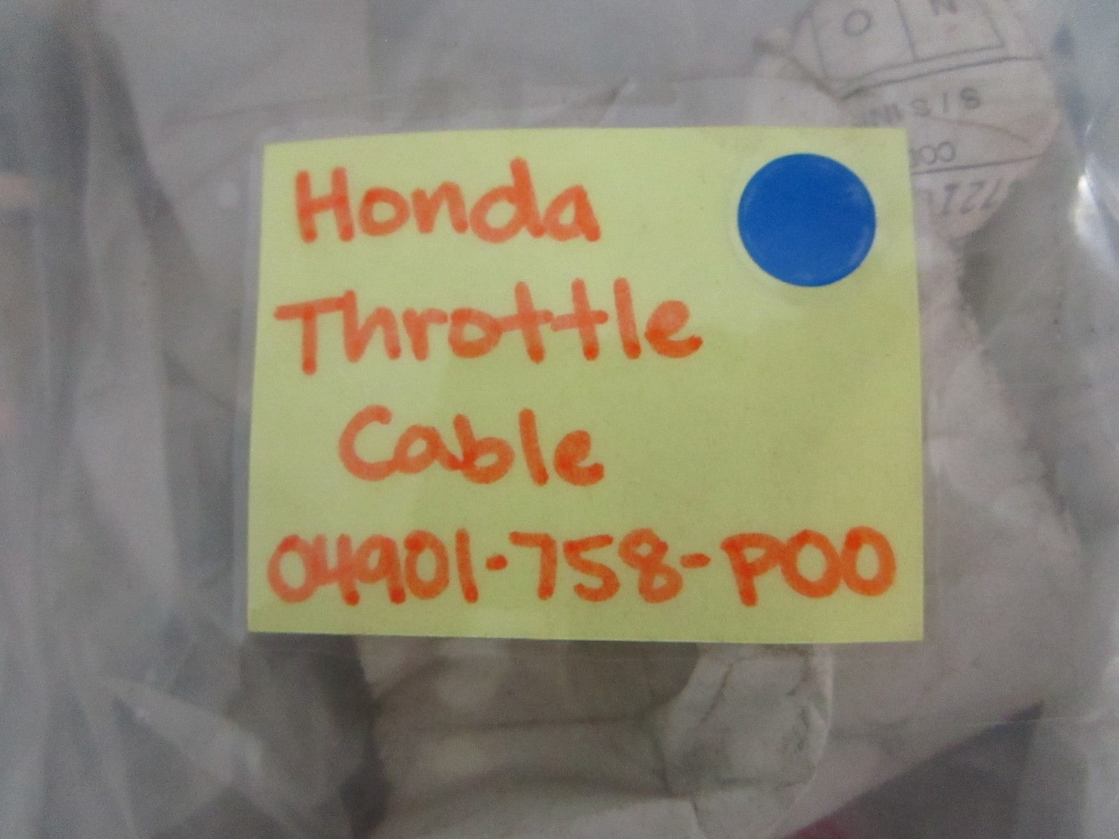*NEW OEM* 0820 Honda Throttle Cable 04901-758-P00
