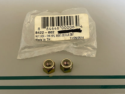 NEW OEM (LOT OF 2) 8422-602 Arctic Cat Hex Nut 0810