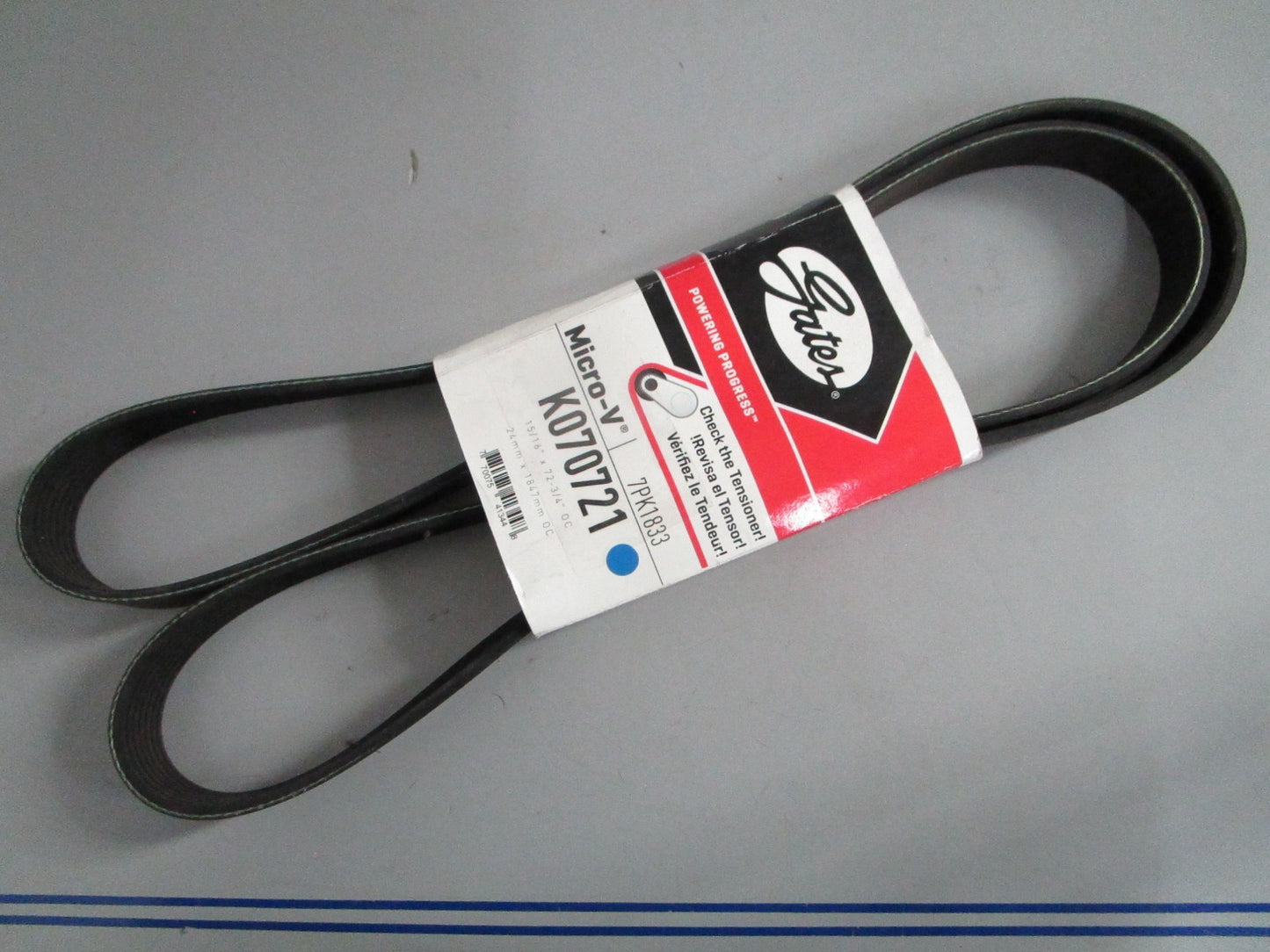 NEW K070721 Gates Micro-V Serpentine Belt 0820
