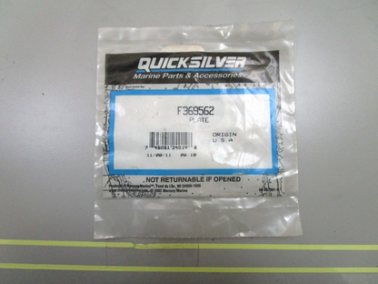*NEW OEM* 0750 Mercury Quicksilver PLATE F369562