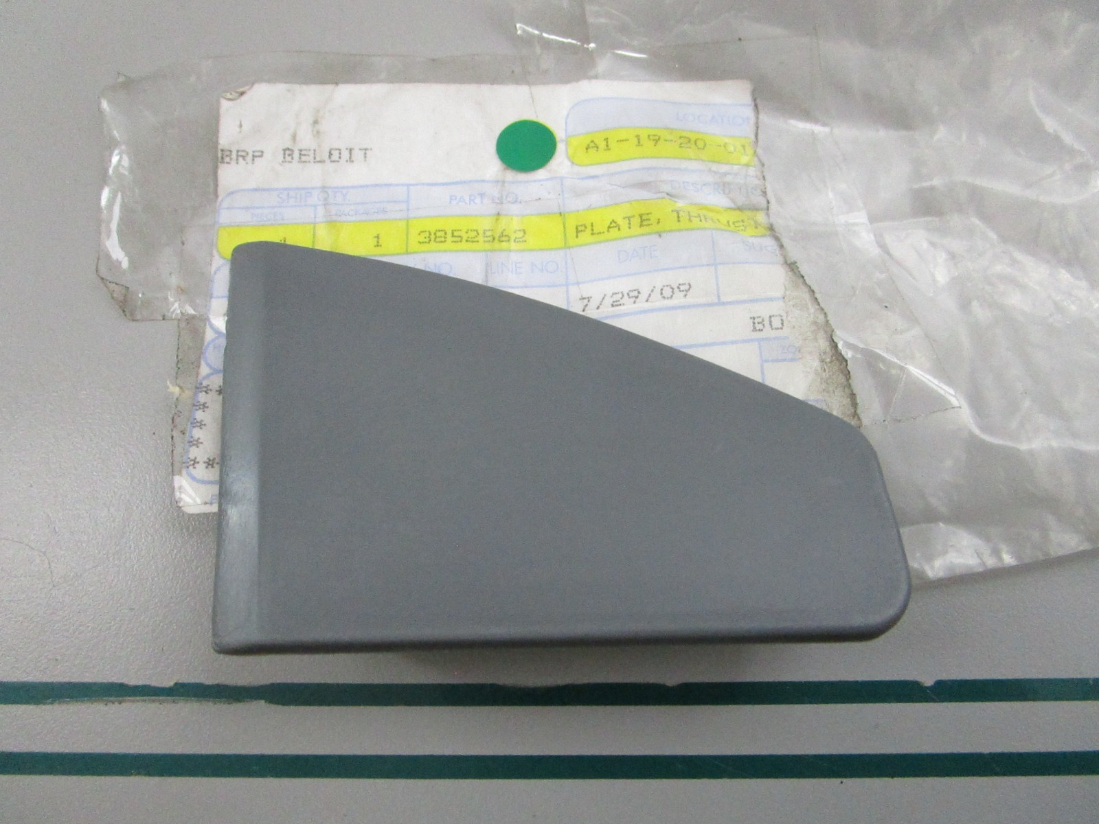 NEW OEM 3852562 OMC Johnson Evinrude Thrust Plate 0810