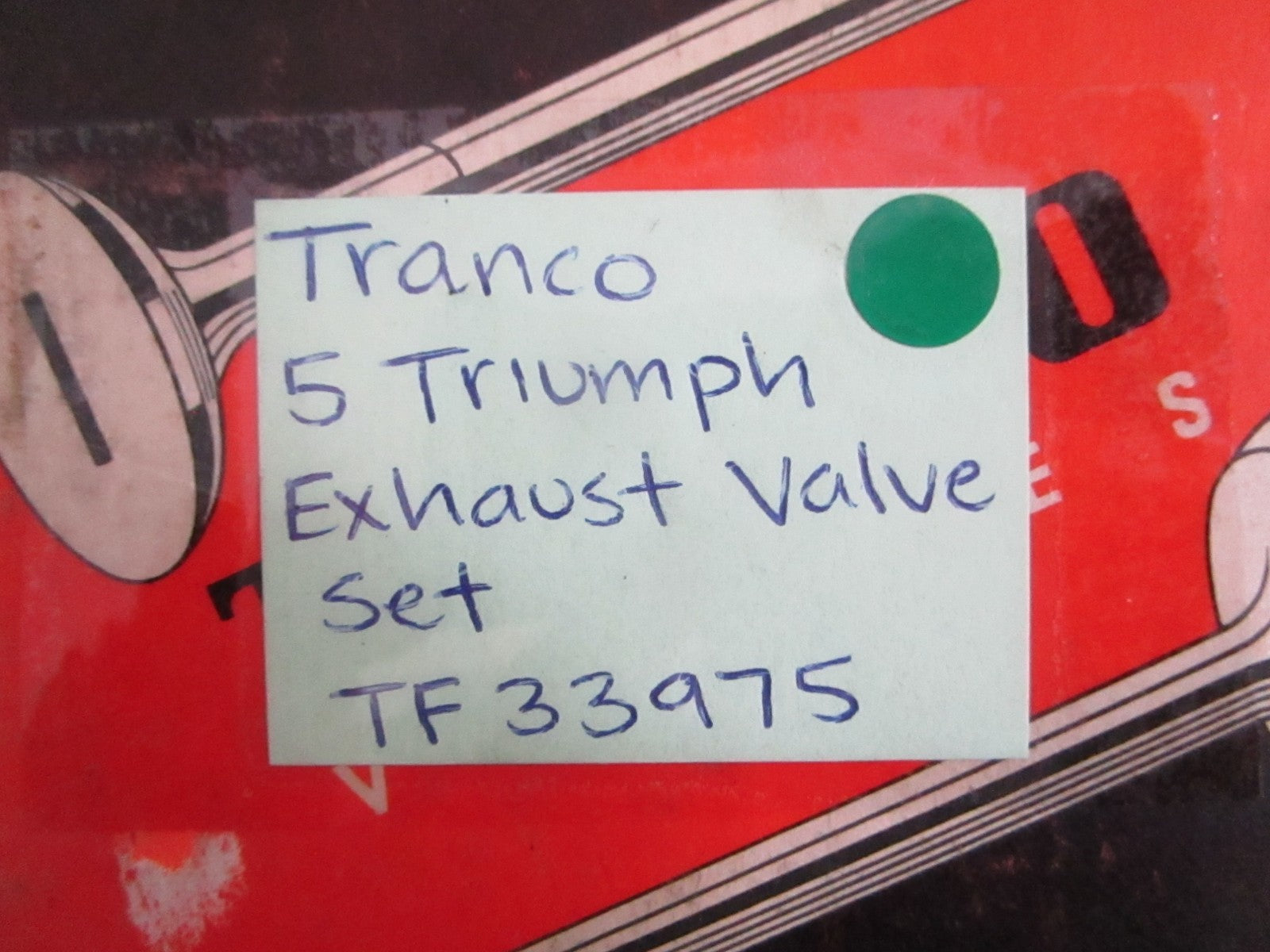 NEW OEM TF33975 Tranco 5 Triumph Exhaust Valve Set 0820