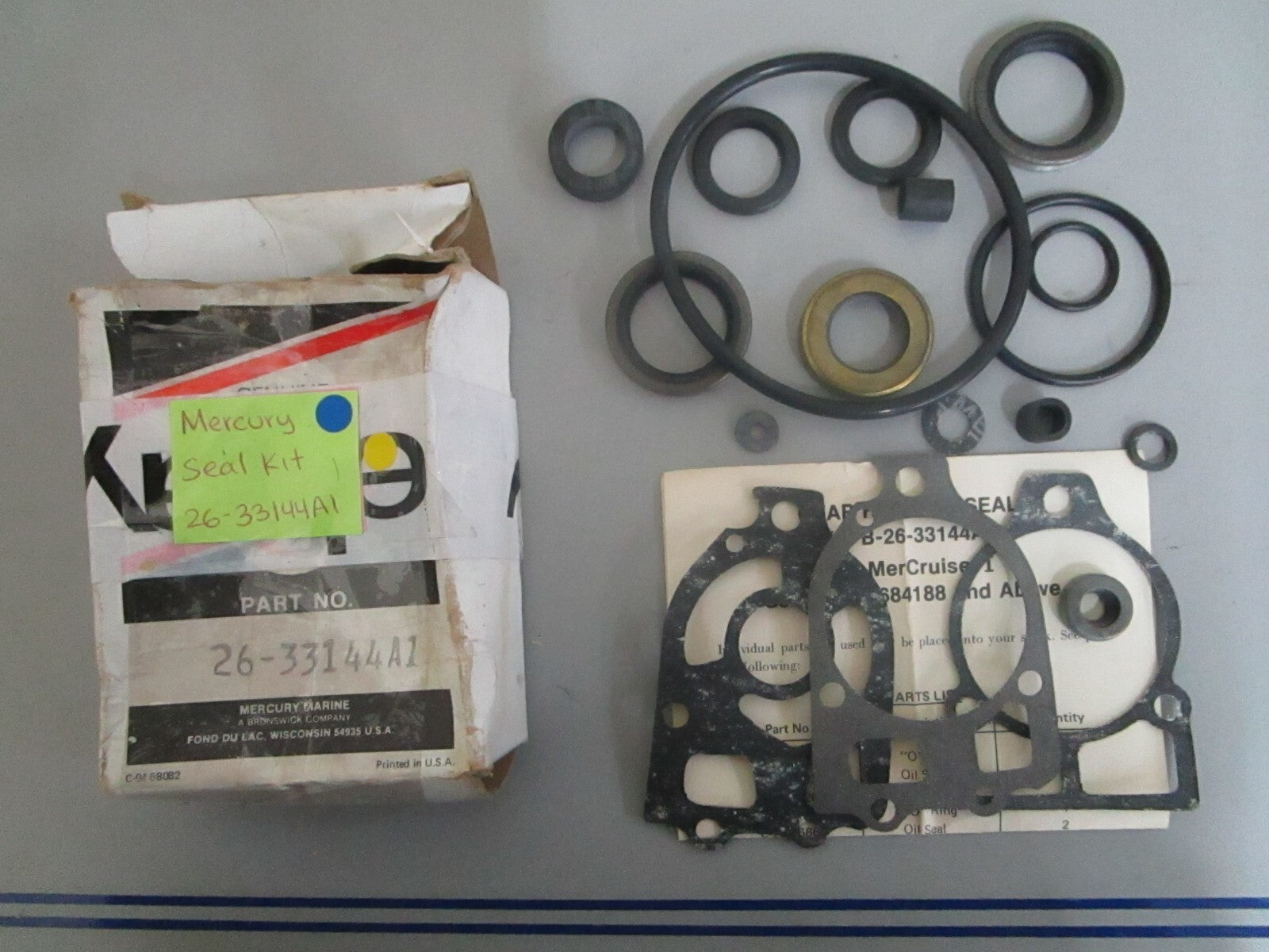 *NEW OEM* 0820 Mercury Quicksilver Seal Kit 26-33144A1