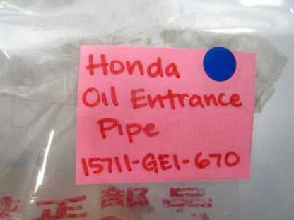 NEW OEM 15711-GE1-670 Honda Oil Entrance Pipe 0810