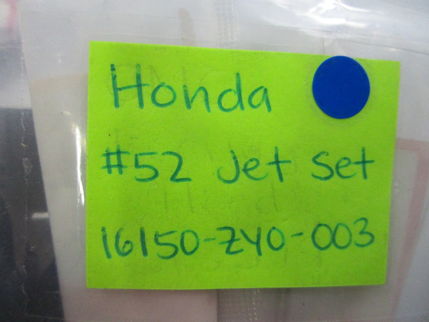 *NEW OEM* 0810 Honda #52 Jet Set 16150-ZY0-003