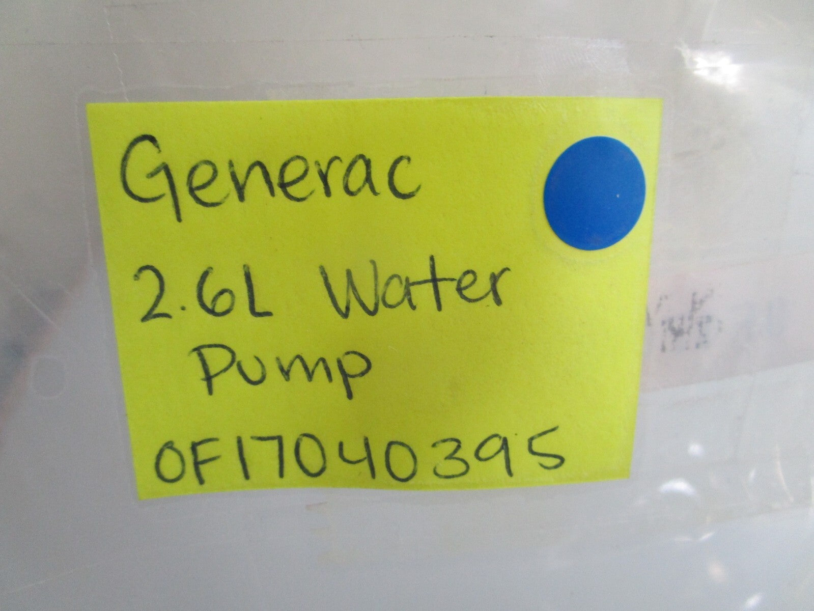 *NEW OEM* 0820 Generac 2.6L Water Pump 0F17040395
