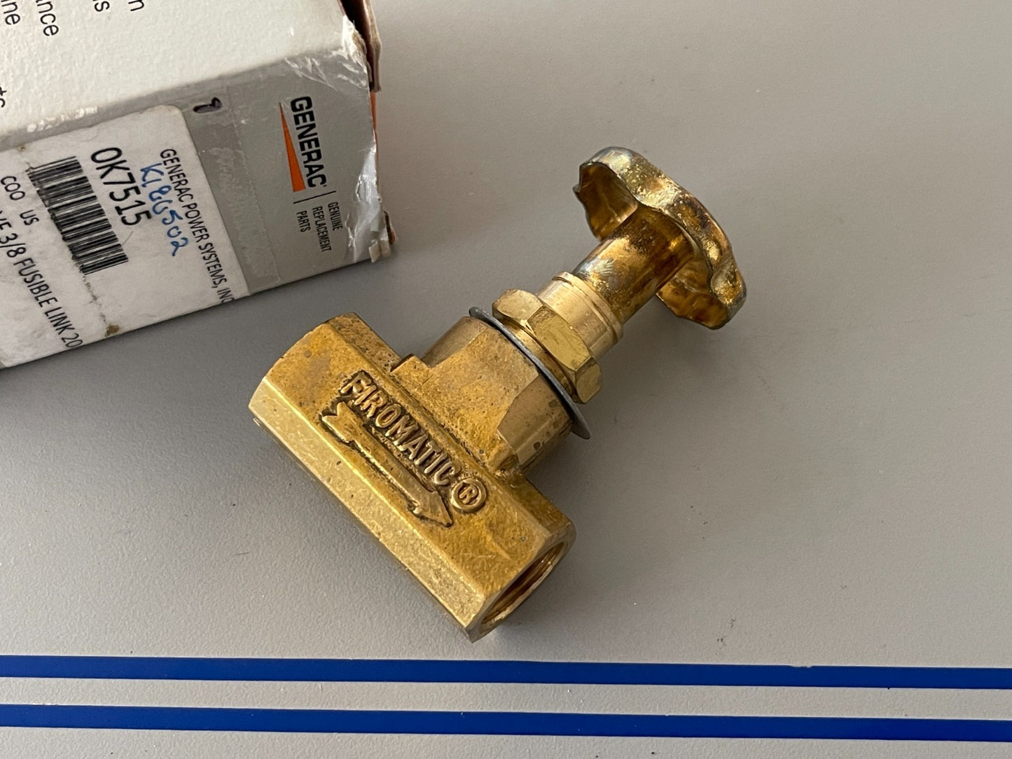 *NEW OEM* 0720 Generac 3/8 Fusible Link Valve 0K7515