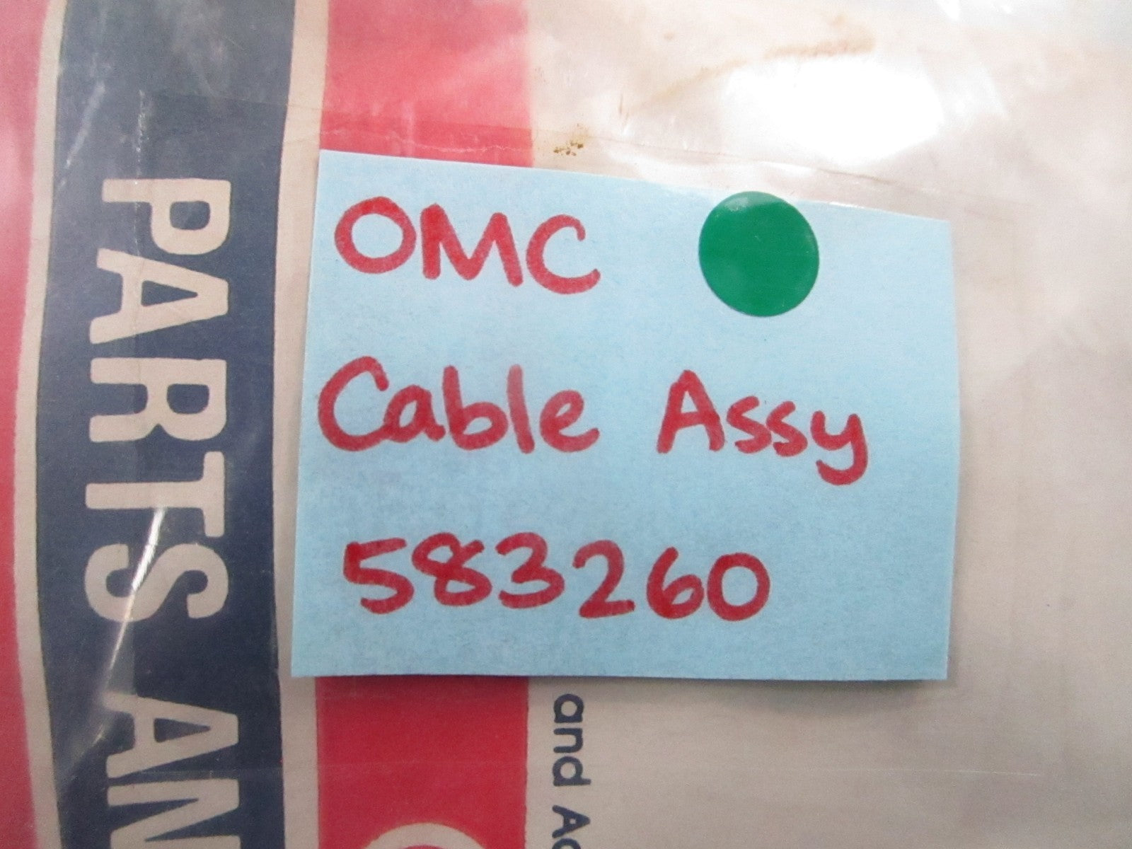 NEW OEM 583260 0583260 OMC Johnson Evinrude Cable Assembly 0810