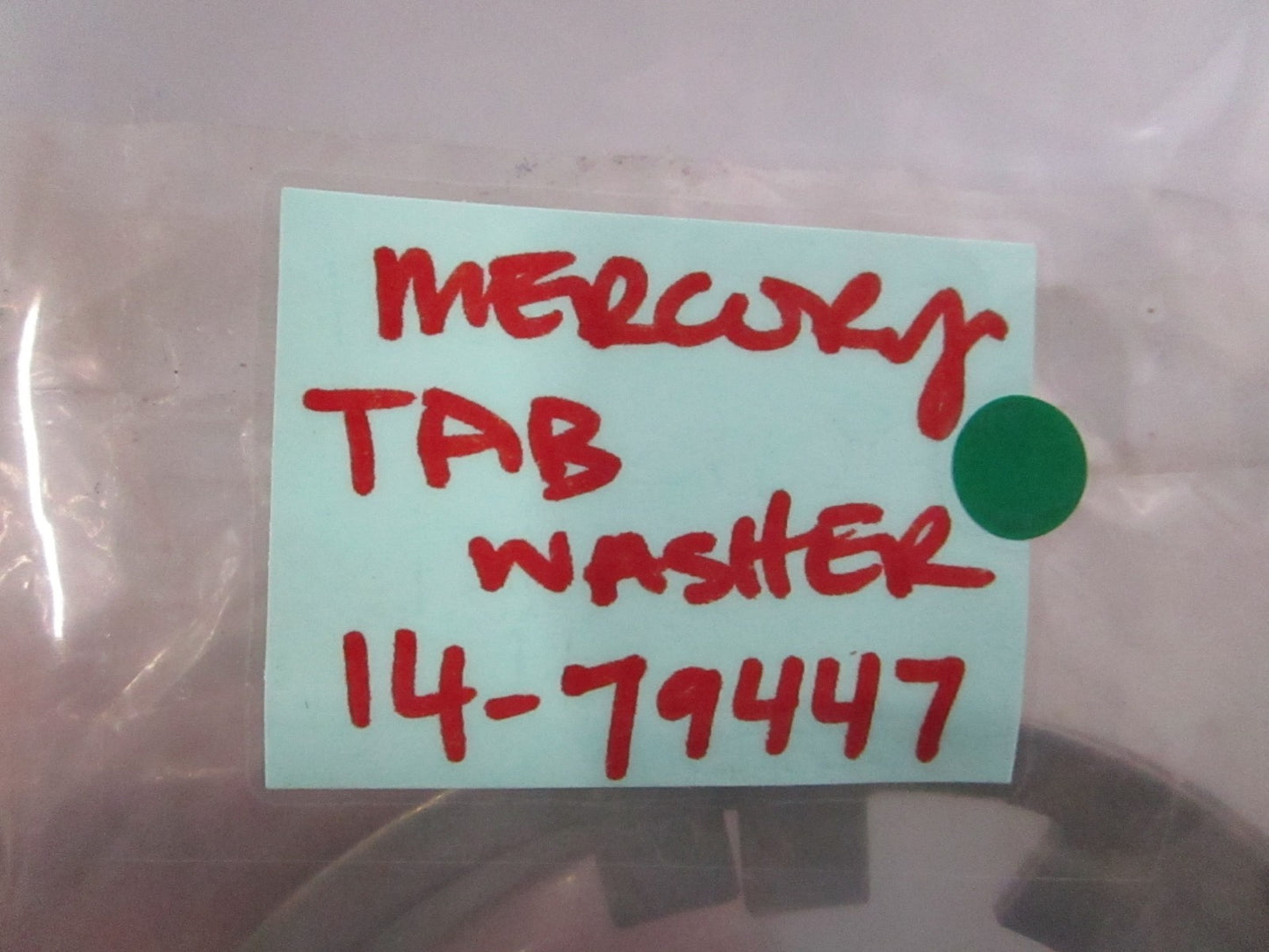 NEW OEM (LOT OF 2) 14-79447 Mercury Quicksilver Tab Washer 0810
